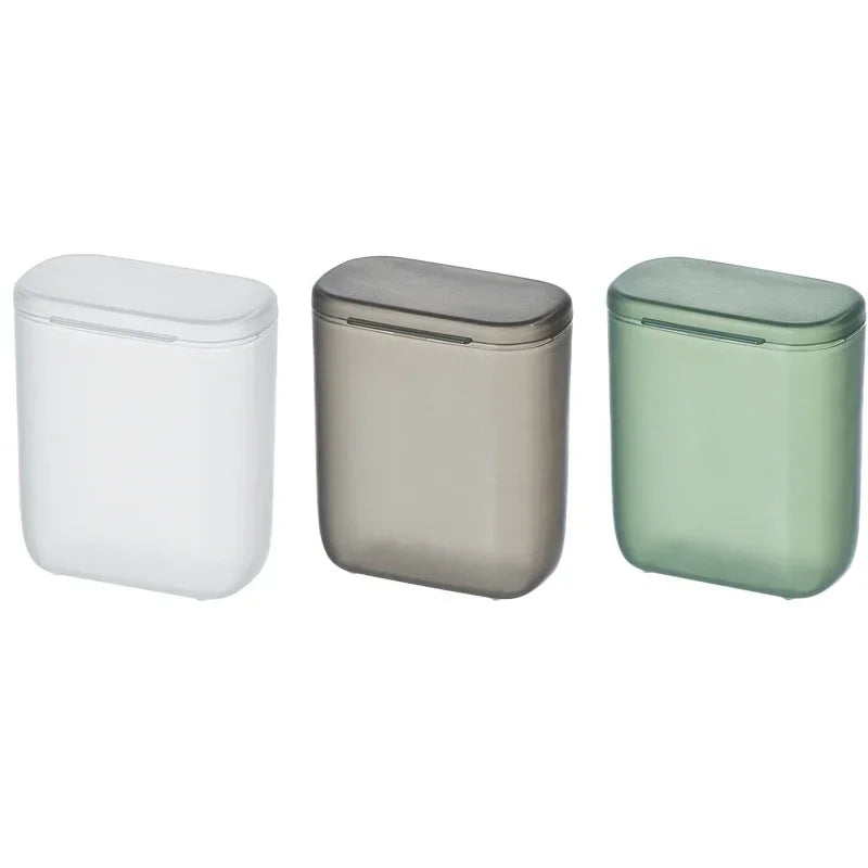 Portable Mobile Phone Data Cable Headphone Charger Storage Box Transparent Belt Cover Jewelry Miscellaneous Storage Organizer