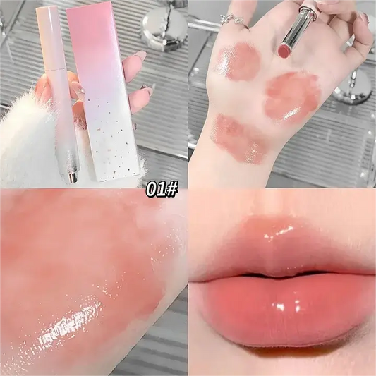 Hydrating Jelly Lip Gloss - Mirror Red & Brown Tint