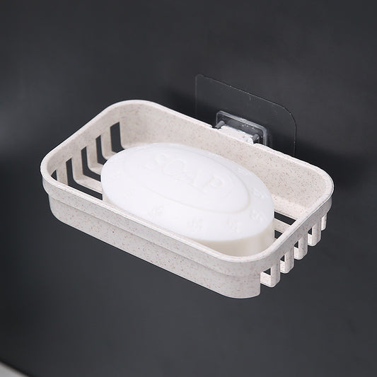 Wall Hanging Soap Box Drain Soap Holder Bathroom Accessories Suction Cup Soap Dish Tray Soap Dish for Bathroom Soap Container